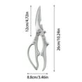 thumbnail image 3 of 2026 Upgraded Heavy Duty Stainless Steel Kitchen Scissors Multipurpose Poultry Bone Cutter Food Preparation Cooking Aid Tool Dishwasher Safe, 3 of 9
