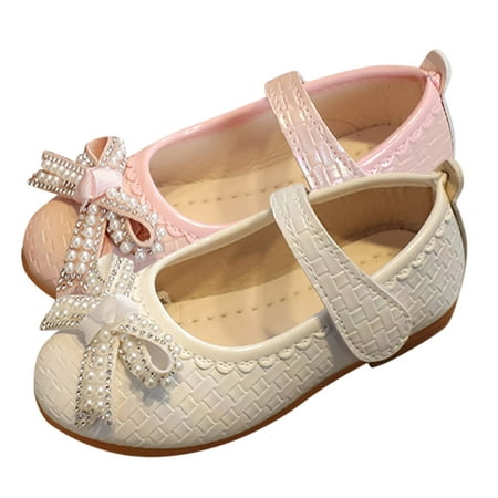 

Gubotare Sandals for Girl Summer Toddler Girls Sandals Soft Rubber Flats Summer Baby flower girl Shoes (White 12.5)