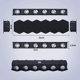 thumbnail image 2 of Lámpara LED de pared para interiores de 12 W, lámpara moderna negra, lámpara de pared de aluminio con punto hacia arriba y abajo, luz blanca cálida de 3000 K, iluminación de pared de 31 cm JAMW Sencillez, 2 of 5