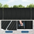 thumbnail image 4 of 20-Pack Heavy Duty Corrugated Galvanized Steel Roofing Panels, Weatherproof Metal Sheets for Shed, Patio, Garage Roof, 4 of 8