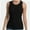 Black, variant on Womens Tank Top Sleeveless Racerback High Neck Casual Basic Fashion