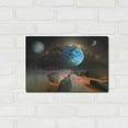 thumbnail image 3 of Luxe Metal Art 'Planets' by Ata Alishahi, Metal Wall Art, 16"x12", 3 of 9