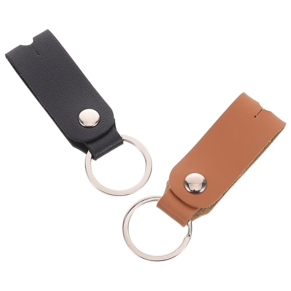 Worgeous 2pcs Drum Tuning Wrench Cover Set PU Drum Key Chain Sleeve Universal Drum Tuning Tool Drum Key Protection Case for Drum Kit Maintenance