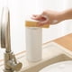 thumbnail image 4 of Matsuzay Dispensador de bomba, encimera de cocina, prensa vacía, botella de almacenamiento, líquido de ducha, baño, casa de campo, contenedor Almacenamiento y organización del hogar Blanco, 4 of 6
