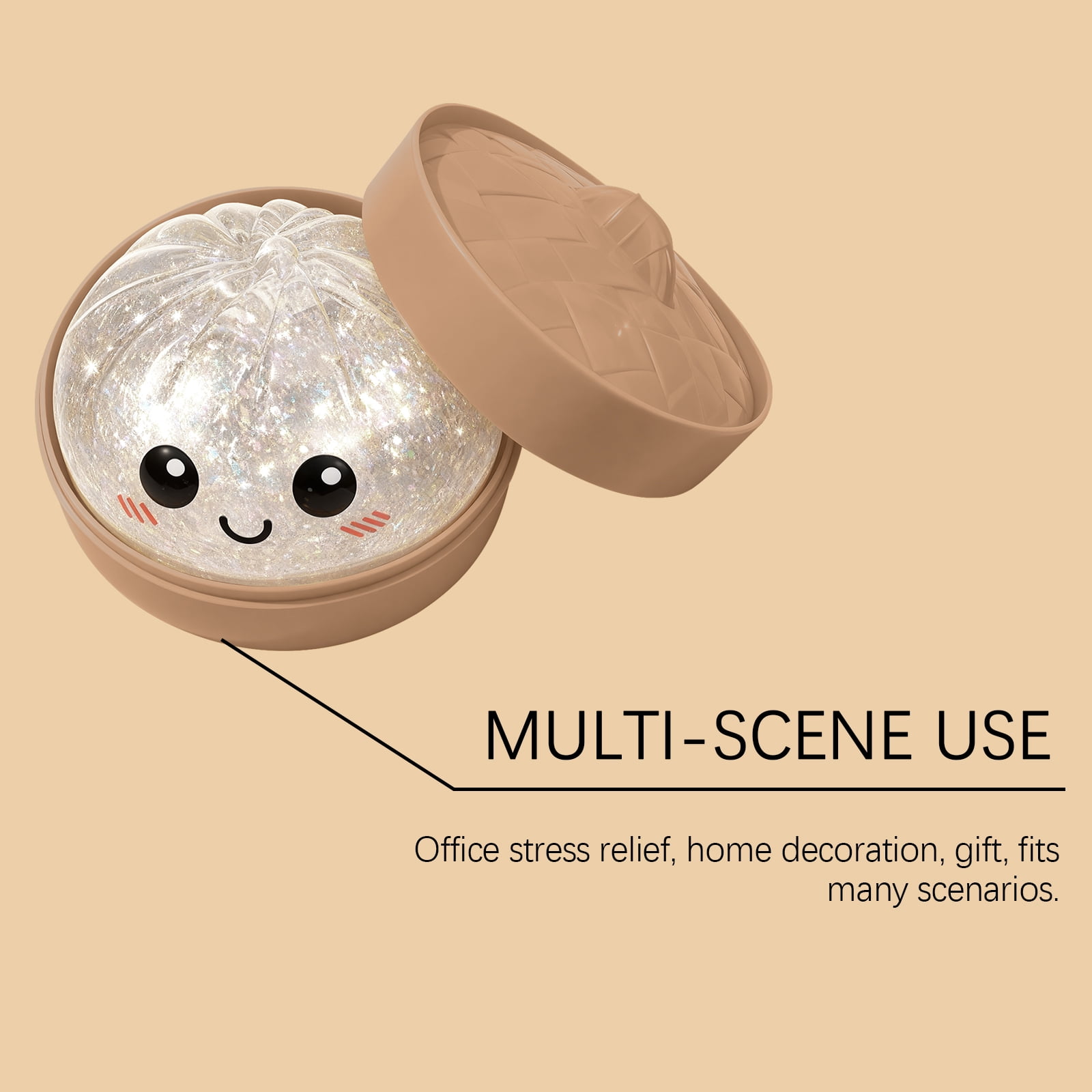 Alvantor Squishy Baozi Toy for Stress Relief and Anxiety for Kids and Adults