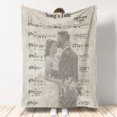 thumbnail image 1 of First Dance Song Lyrics - Personalized Husband And Wife Blanket, 1 of 7