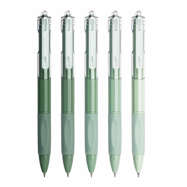Gel Pens Blue Ink Medium Point 5 Count Bundle With Plastic Boxed, (0.5mlx5)