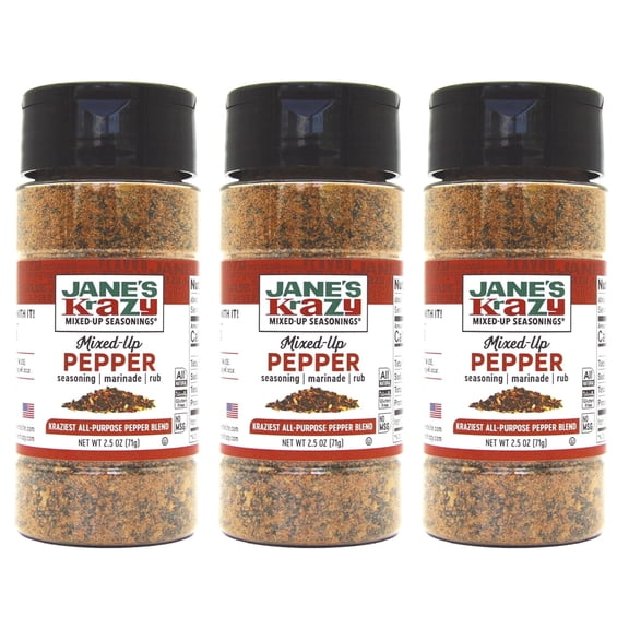 Jane's Original Krazy Mixed-Up Pepper - 2.5 oz. pack of 3
