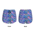 thumbnail image 5 of Lsque Colorful Mushrooms Printed Women's Running Shorts with Liner Pockets,Elastic Quick Dry Workout Athletic Gym Yoga Shorts,Womens High Waist Shorts-Small, 5 of 9