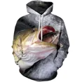 thumbnail image 3 of Sudadera con capucha para hombre, diseño de peces, estampado 3D, para amantes de la pesca, informal, de manga larga, ropa deportiva de gran tamaño, 6XL, 3 of 5