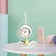 thumbnail image 4 of Reloj de rústico que no hace tictac, estante de analógico, reloj blanco Zulema Despertador de escritorio, 4 of 8