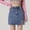 Blue, variant on BRGZLK Women's Hip Hugging Denim Skirt High Waisted Casual Stretchy Side Split Mini Skirts with Shorts