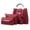 Red, variant on ESULOMP Womens Purse and Handbag 3 Pcs Bag Set Tassel Tote Clutch Satchel Top Handle Shoulder Bag