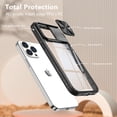 thumbnail image 4 of clleylise Designed for IPhone 14 Pro Max Case with Sliding Camera Metal Cover, Shockproof Anti-Falling PC Transparent Acrylic Back Phone Case for IPhone 14 Pro Max 6.7", 4 of 6