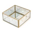 thumbnail image 1 of Boston International CAD20112 Mercury Glass Cocktail Napkin Caddy, Gold, 1 of 1