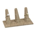 thumbnail image 2 of Three Finger Burlap Ring Display - Jewelry Display, 2 of 2