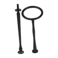 thumbnail image 3 of Cake Plate Stand Handle 2 Tiers Cake Cupcake Tray Stand Handle for Daily Use Black, 3 of 8