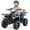 Blue, variant on OLAKIDS 24V Kids ATV Quad with 5Mph Max Speed, Spring Suspension, LED Lights, Music & Story Player, Big Tires, 2 Storage Spaces, Ride On Car for Boys Girls Ages 3+