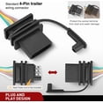 thumbnail image 5 of Nilight 4 Pin Trailer Wiring Harness Kit 56468 Vehicle Standard 4 Way Connector Custom for 2021 2022 2023 2024 Ford Bronco with LED taillights Simple Fit Tow Hitch, 5 of 8