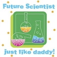 thumbnail image 2 of CafePress - Future Scientist Like Daddy Baby Body Suit - Baby Light Bodysuit, Size Newborn - 24 Months, 2 of 4
