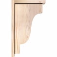 thumbnail image 3 of 5 1/2"W x 12"D x 20"H Newport Smooth Corbel w/Backplate, Douglas Fir, 3 of 9