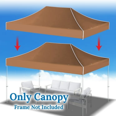 YardGrow 10x15 FT Pop Up Canopy Top Canopy Tent Replacement Top Gazebo Tent Cover ONLY