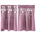 thumbnail image 2 of Dvruxg Embroidered Short Curtain - Bow Ties & Checkered Border Design, Polyester Material for Durability and Easy Care, for Kitchen & Bathroom Use, 2 of 5