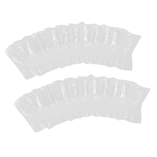 Claro 100PCS Desechables Elásticos Impermeables Cubiertas De Oído Salón Tinte Para El Cabello Orejeras Protectores De Oído