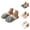 Grey, variant on Men And Women Home Slippers with Thickened Flat Sole, Fuzzy Slides and Comfortable Footwear, Lightweight Cozy Shoes for Fall And Winter Wear 6.5 White