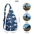 thumbnail image 3 of Underwater World Sling Backpack - Mystical Dolphin & Whale Cartoon Pattern, Multi-Pocket Daypack for Photography, 3 of 4