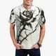 thumbnail image 1 of Balery Black And White Rose Camisa Polo de Hombre con Estampado, de Manga Corta y Tejido Medio, Camisa Tipo Golf Polo-4X-Large, 1 of 6
