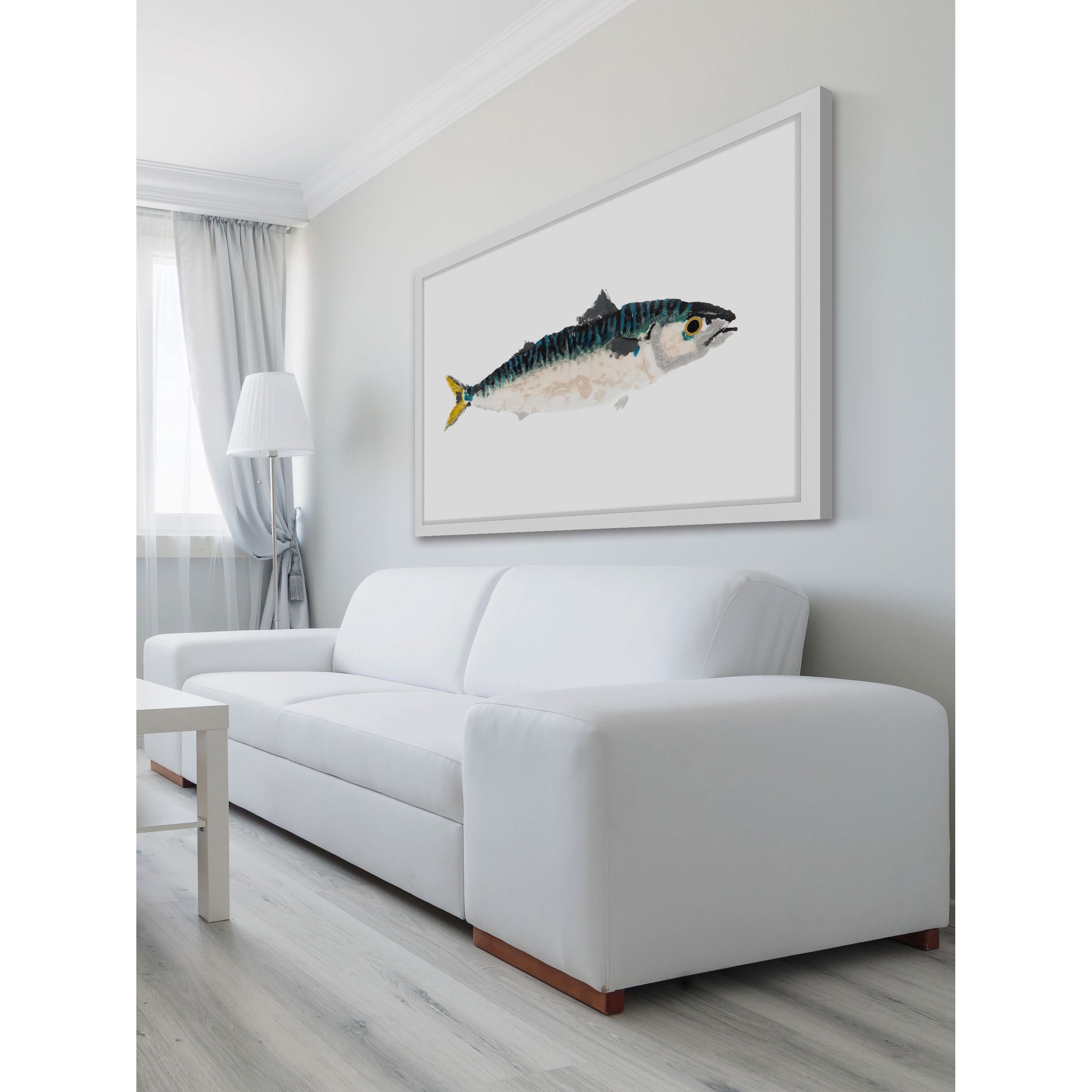 Marmont Hill "Two-Tone Fish" by Michael Pantalos Framed Painting Print