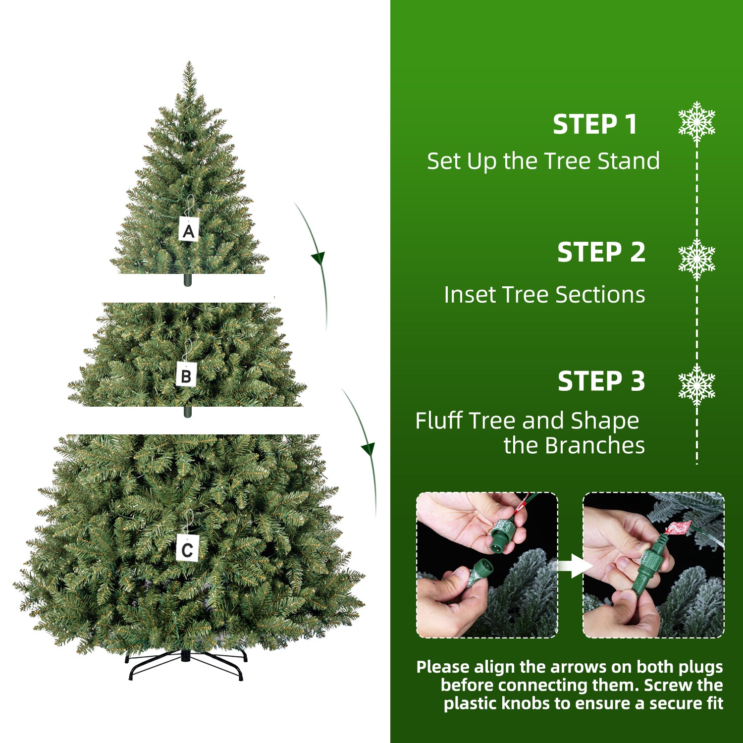 Vivatrees 6ft Pre-Lit Artificial Christmas Tree photo 3