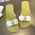 thumbnail image 3 of Yuanlong Womens Flip Flops Bow Decoration Thong Sandals Casual Summer Comfortable Beach Everyday Footwear, 3 of 6