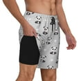 thumbnail image 2 of Fuzoiu Panda Bear Print Men's Swim Shorts,Quick-Dry Double-Layer Swim Trunks,Board Trunks,Beach Shorts Swimwear Bathing Suits-Large, 2 of 6