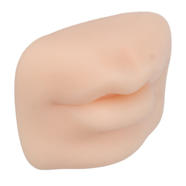 3D Fake Practice Lips, Silicone Lip Model Semi Permanent Artificial For Beauty Salon For Artists