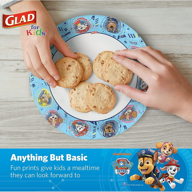 Glad for Kids Paw Patrol Paper Plates , Disposable Paw Patrol