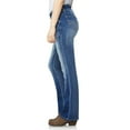thumbnail image 3 of WallFlower Women's Luscious Curvy Bootcut Mid-Rise Insta Stretch Juniors Jeans (Standard and Plus), 3 of 5