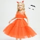 thumbnail image 2 of Vestido de Halloween para niños, vestido de princesa con lazo en la cintura y malla, vestido de bebé, 2 of 5