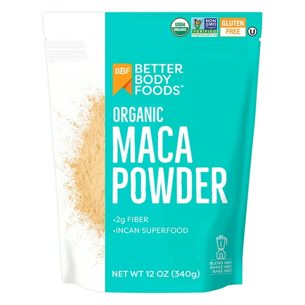 BetterBody Foods Organic Maca Powder, Superfood Powder, 12 oz