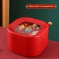 thumbnail image 1 of Amzcrzy Food Storage Bins, Multi-layer Candy Box Snacks And Dried In Candy Boxes Candy Box With Compartments Fruit Platter With Dried Divided Candy Box With Snacks Candy Candy with divided sections, 1 of 6