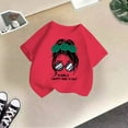 thumbnail image 5 of Kid Girls Cute Graphic Printed Round Neck Short Sleeve Tee Summer Casual T Shirt Tops, 5 of 5