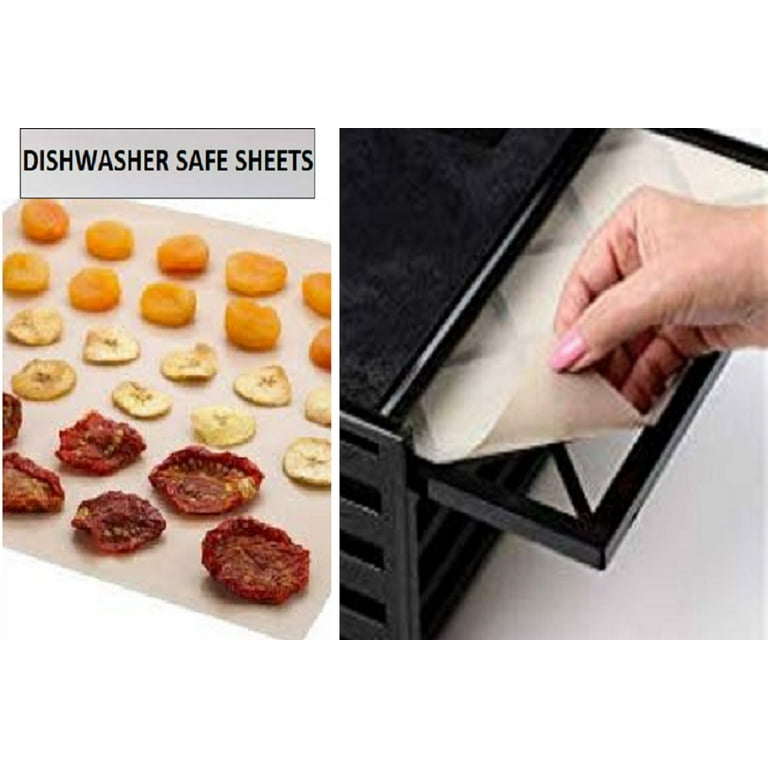 Food Dehydrator Sheets, Set of 9 Premium 14 x 14 Non-Stick Teflon