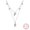PAN011, variant on 925 Sterling Silver Luminous Firefly & Heart Pendant Necklace for Women - 45cm