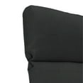 thumbnail image 2 of Jordan Manufacturing 75.5" x 22" Canvas Charcoal Solid Rectangular Outdoor Chaise Lounge Cushion with Ties, 2 of 9