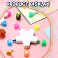 thumbnail image 4 of Geyee 50 Pcs Star Highlighters Bulk Highlighters Assorted Colors Creative Star Shape Watercolor Cute Pens 5-in-1 Color Fluorescent Pens for School Of, 4 of 6