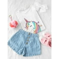 thumbnail image 3 of Unicorn Design Hand Drawn  T-Shirt Toddler -Image by Shutterstock,  3 Toddler, 3 of 4