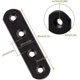 thumbnail image 2 of Soporte de montaje Soportes de esquina plana Fijación de soporte de placa Fijación de soporte plano de metal negro para fijación de muebles Hogar de bricolaje 20 piezas 20x80x3 mm, 2 of 5
