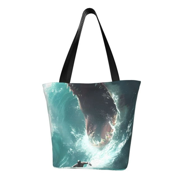 Easygdp Surfing Shark Shoulder Bags for Women,Crossbody Bags Shoulder Purse Handbag for Women