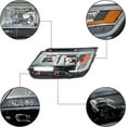 thumbnail image 3 of ALL-CARB Headlight Assembly w/DRL Replacement for Explorer 2016 2017 2018 Left Side Headlamps Assembly White Decorative Frame Halogen Replacement for FB5Z13008N, 3 of 7